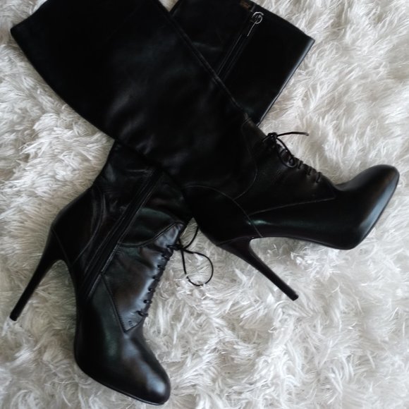 Colin Stuart Shoes - Colin Stuart Tall Leather Boots